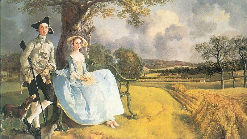 Thomas Gainsborough Mr and Mrs Andrews oil painting image